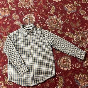 shirt for boy size 4 brand JANIE and JACK,color brown blue white.